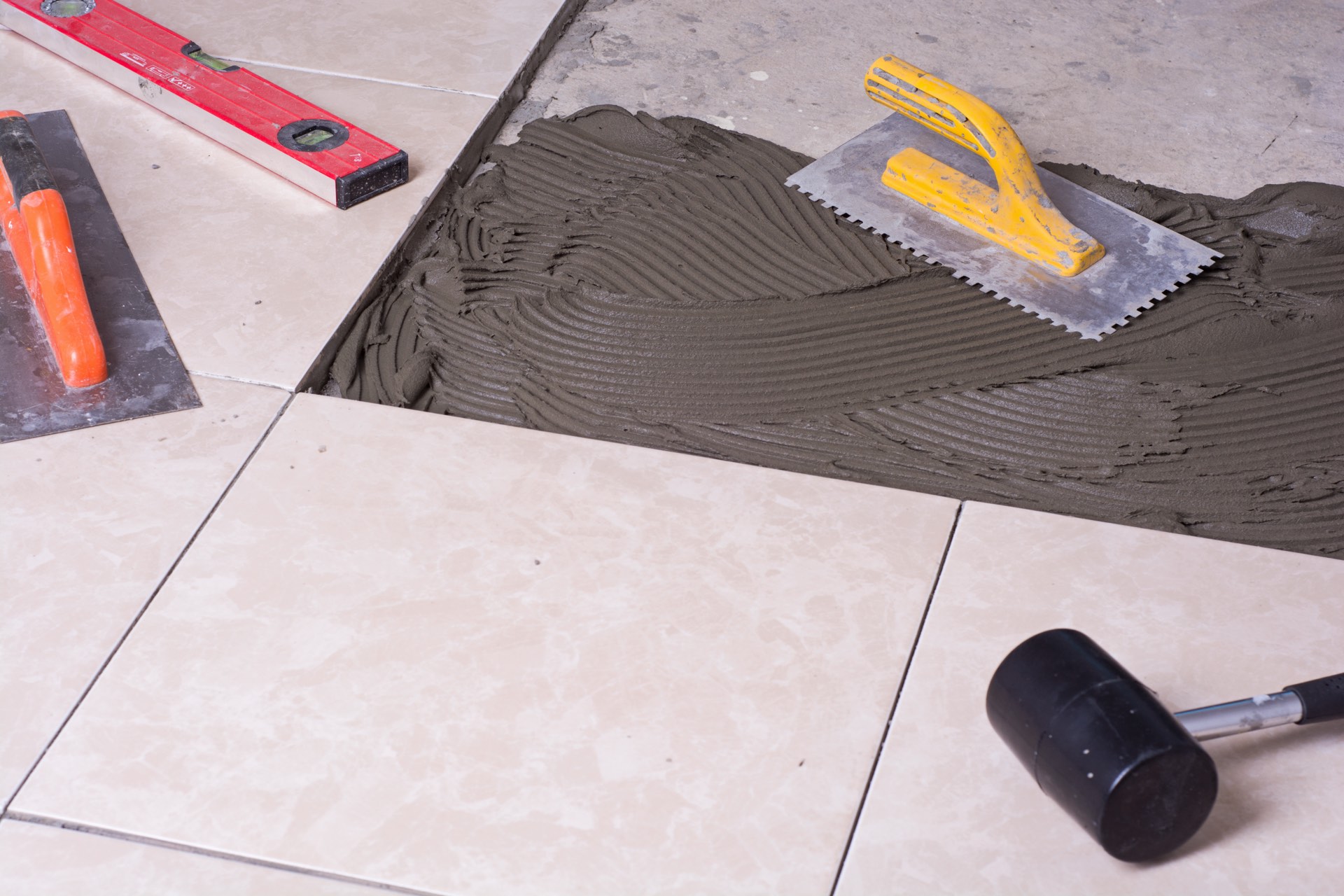 Tile installation